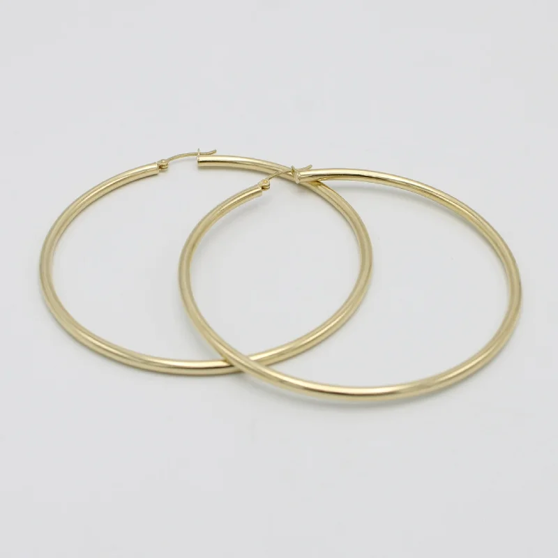 14K Hoops Yellow Gold