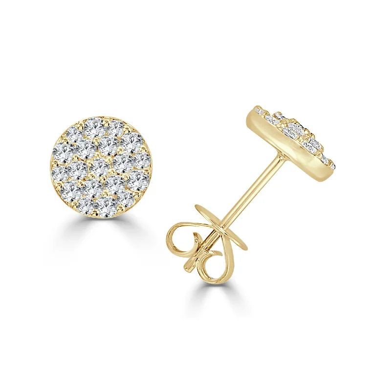 Joelle Diamond Stud Earrings 14K Yellow Gold 3/4 CT TDW