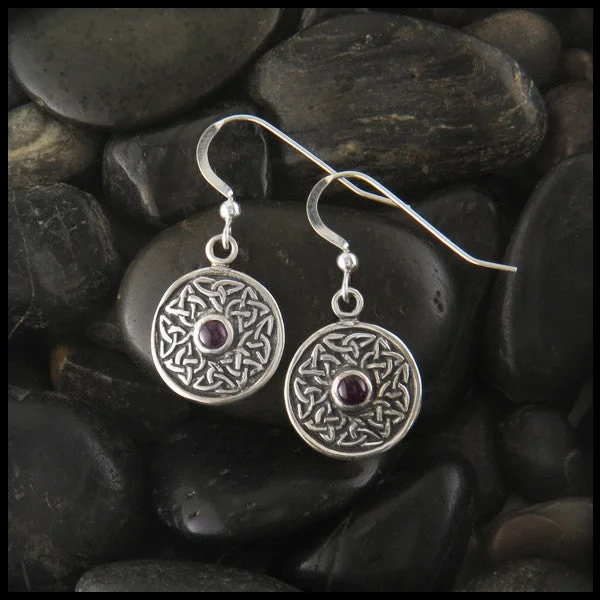 Wheel of Life Earrings in Sterling Silver