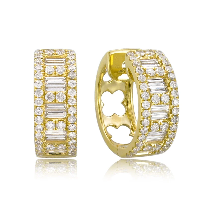 Joelle Diamond Hoop Earring 18K Gold