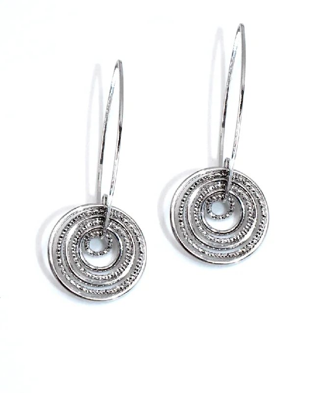 Frederic Duclos E894 Sterling Silver Drop Earrings