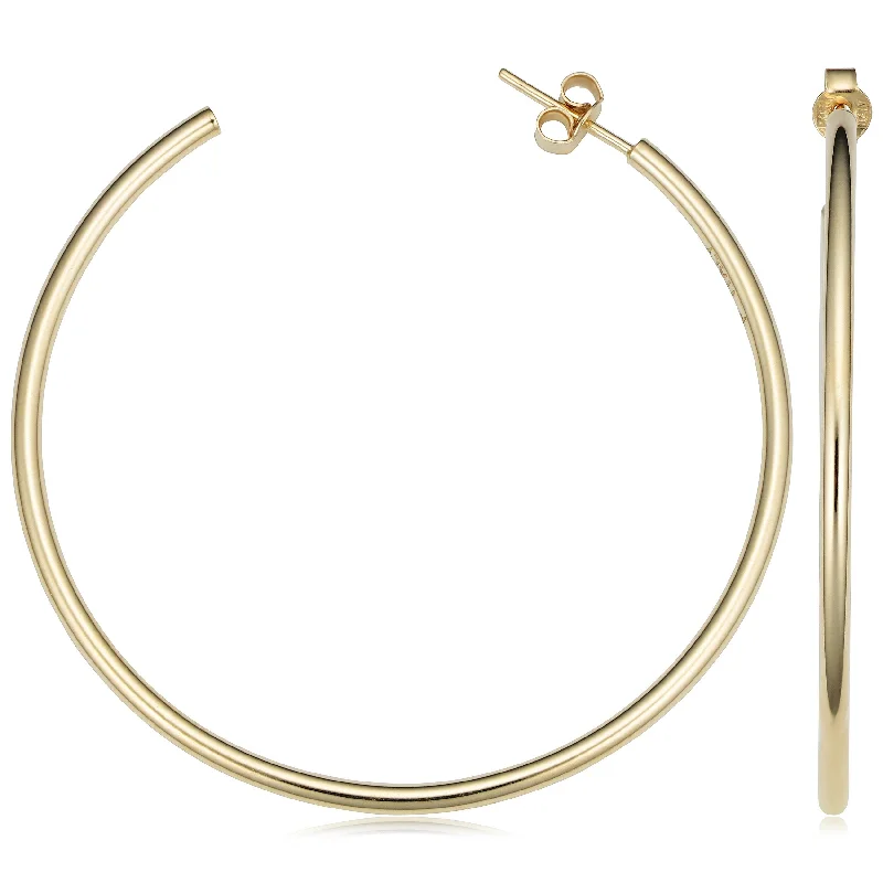 Joelle 14K Yellow Gold 55mm Open Hoop Earrings