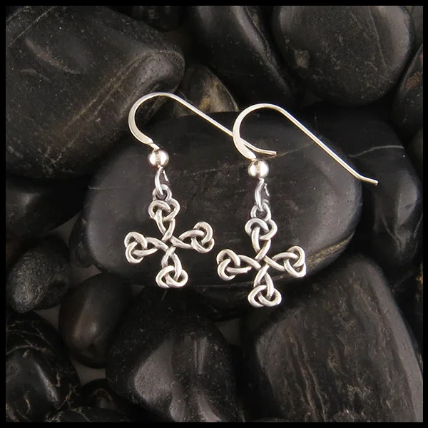 Equal Arm Cross Earrings