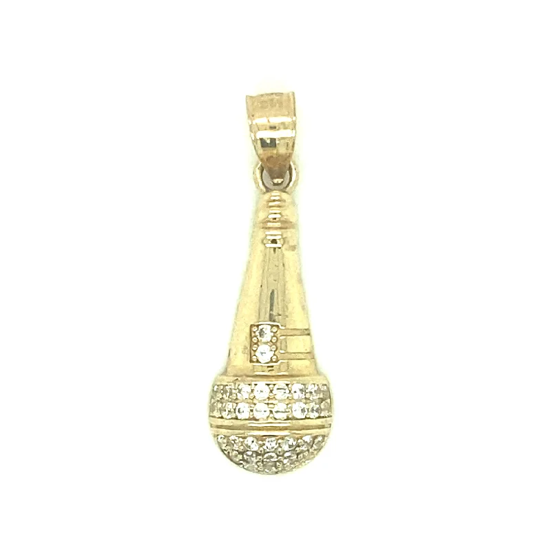 Microphone 14K Yellow Gold