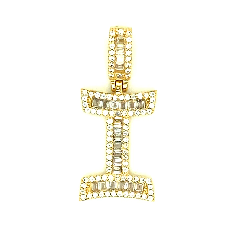 Letter I 14K Yellow Gold