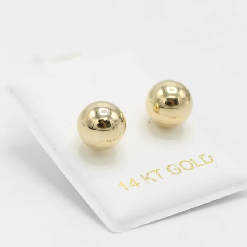 14K 🪩Sphere🪩 Baby Girl Earring  Yellow Gold