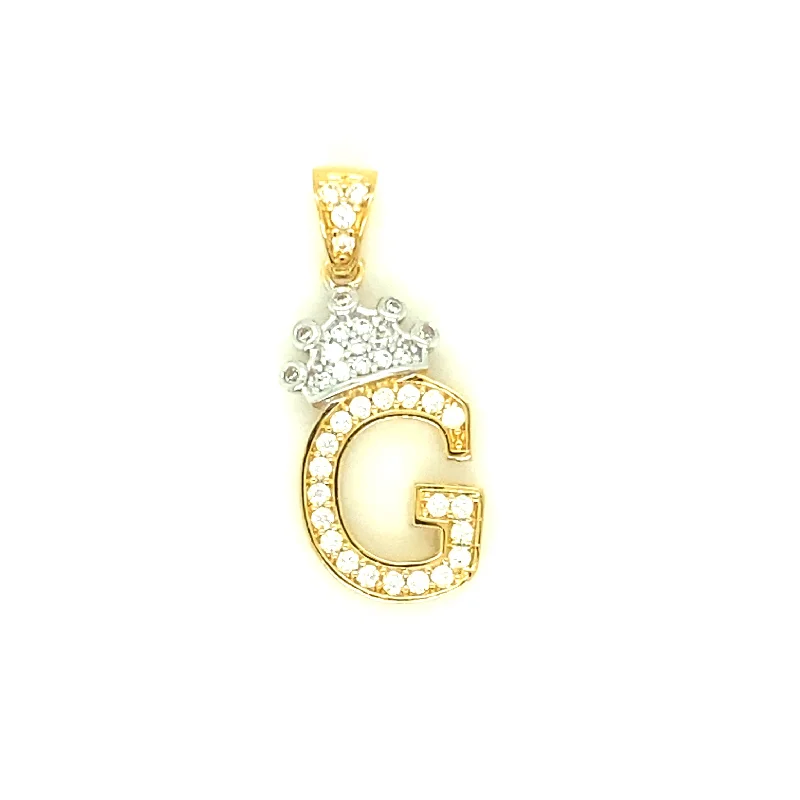 Letter G Pendant 14K Yellow Gold