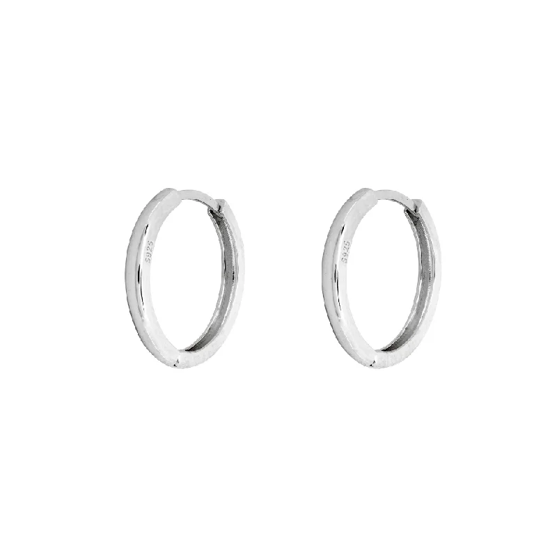 925 Sterling Silver Hoop Earrings (18MM)