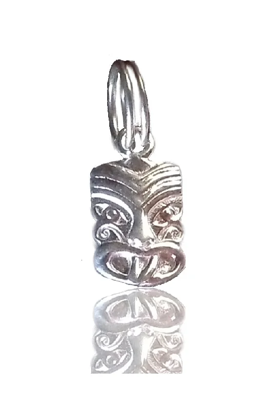 SC14 Sacred NZ 925 Sterling Silver Tiki Face Charm