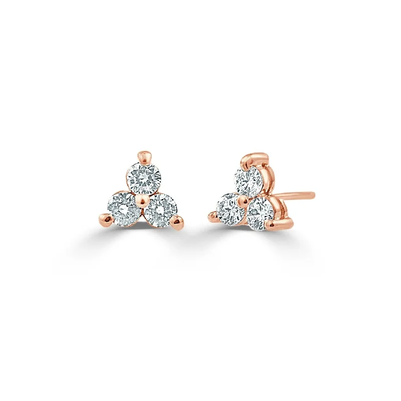 Joelle Diamond 1/2ct TDW Studs Earrings 14K Rose Gold