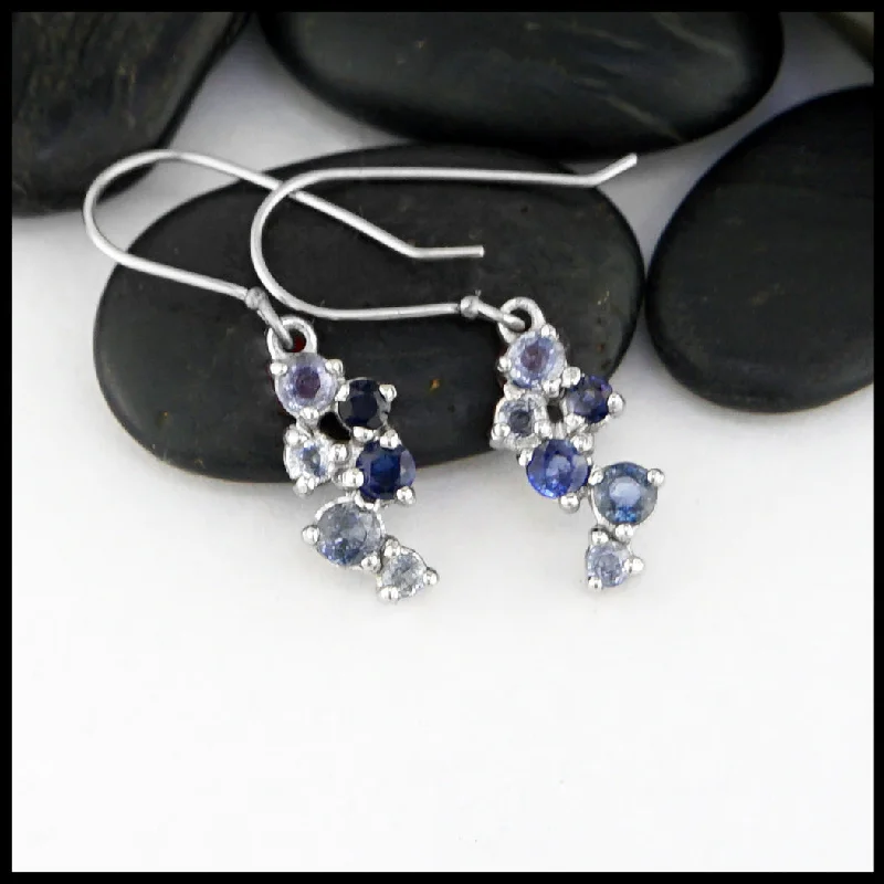 Sapphire Bubble Drop Earrings