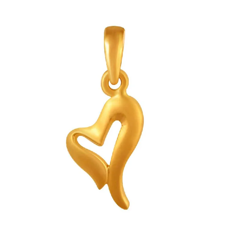 14k Simple Melting Heart Pendant