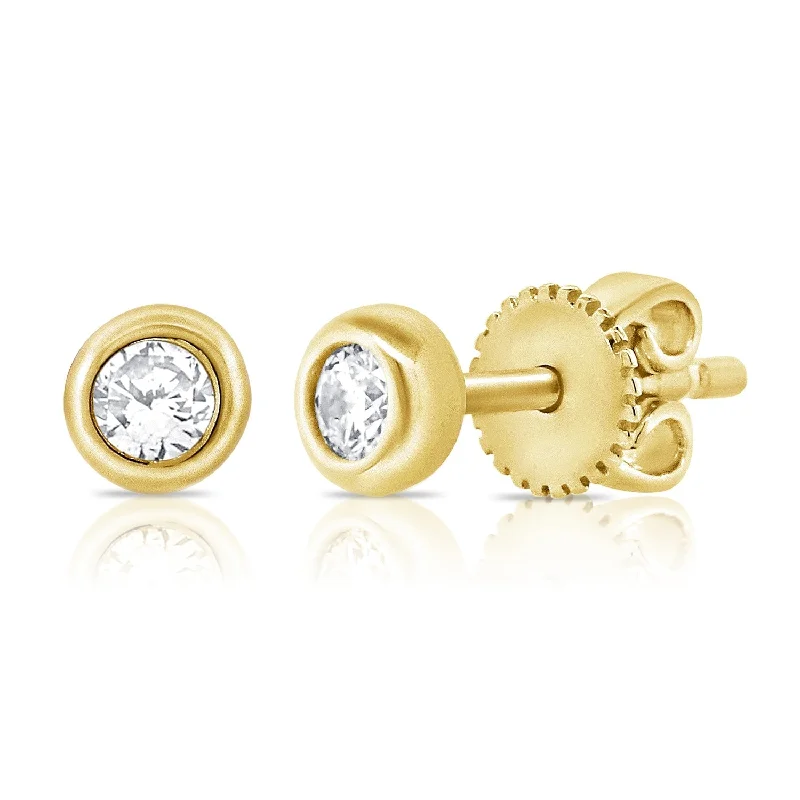 Joelle Diamond Bezel 1/10 ct. Studs Earrings 14K Gold