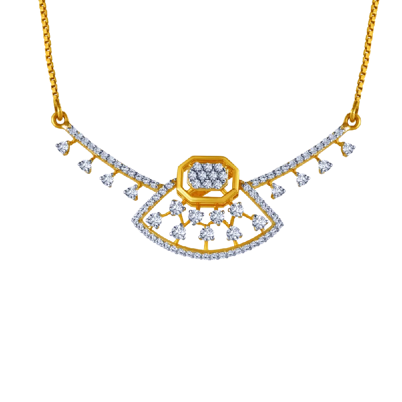 18k Stunning Piece Of Diamond Necklace