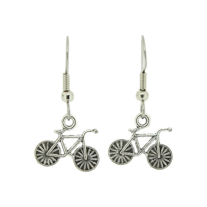 Bicycle Charm Earrings - Wholesale