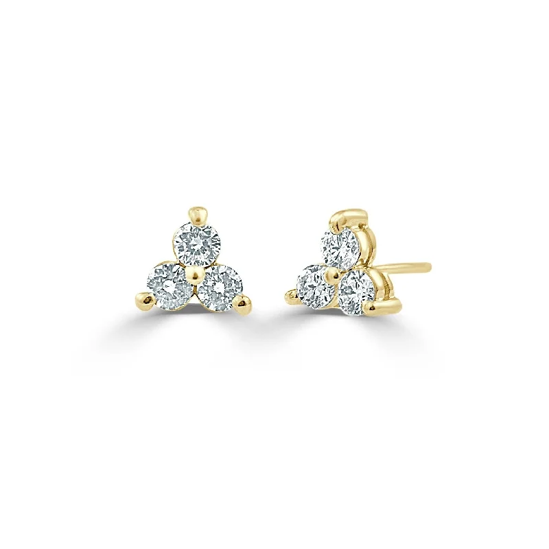 Joelle Diamond 1/2ct TDW Studs Earrings 14K Rose Gold - Yellow