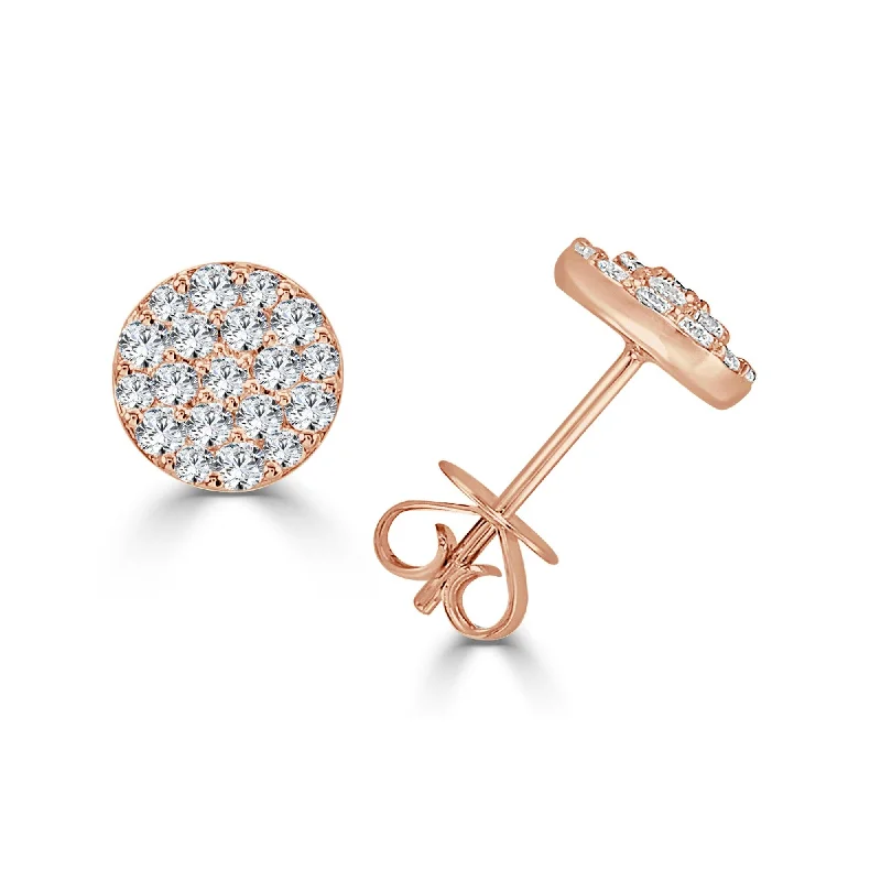 Joelle Diamond Stud Earrings 14K Rose Gold 3/4 CT TDW