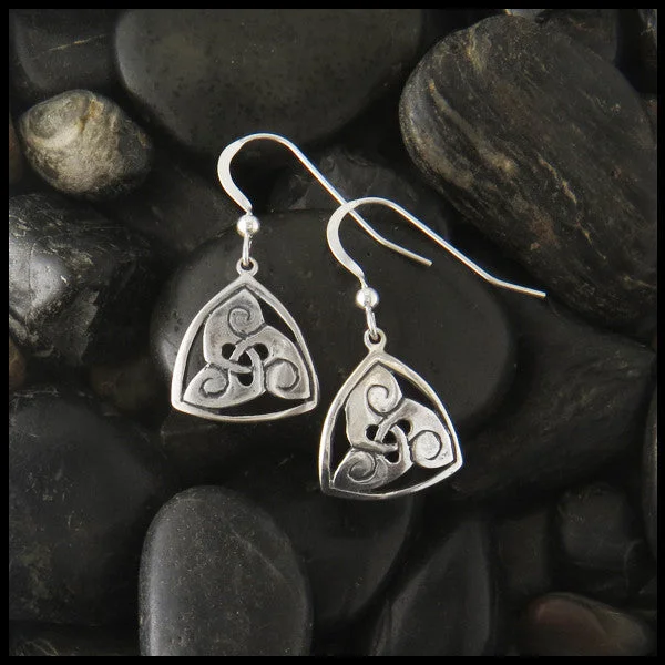 Triskele Earring in Silver