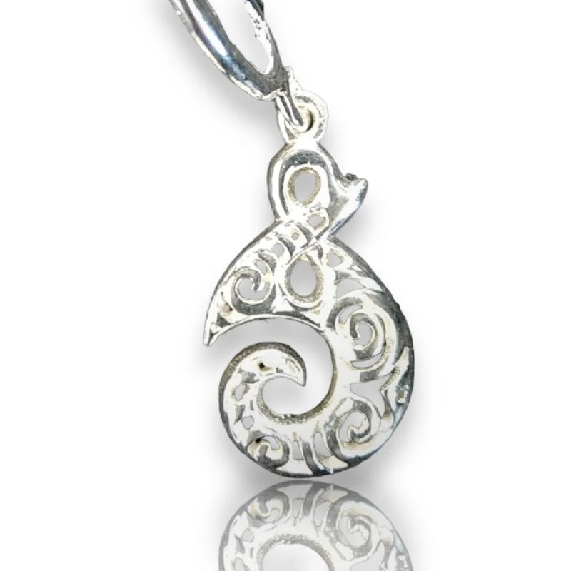 SC04 Sacred NZ 925 Sterling Silver Koru Charm