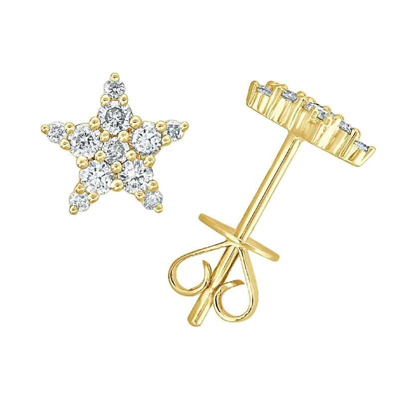 Joelle Diamond Star Studs Earrings 14K Gold 1/3ct TDW - s Diamond Earrings