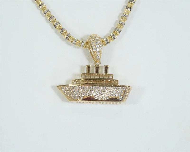 Cruise Ship 14K Yellow Gold