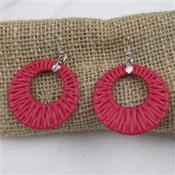 Bold Magenta  Earrings Uniquely Different Jewelry