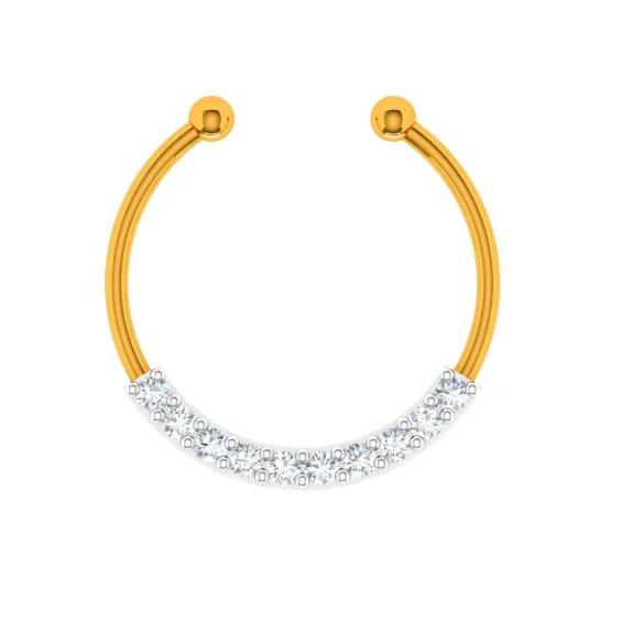 14k Series Of Glitter Nose Ring