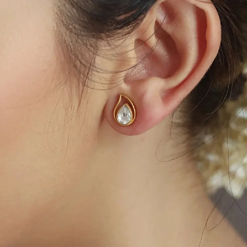 Cute Silver 92.5 Aam Ras Stud Earring