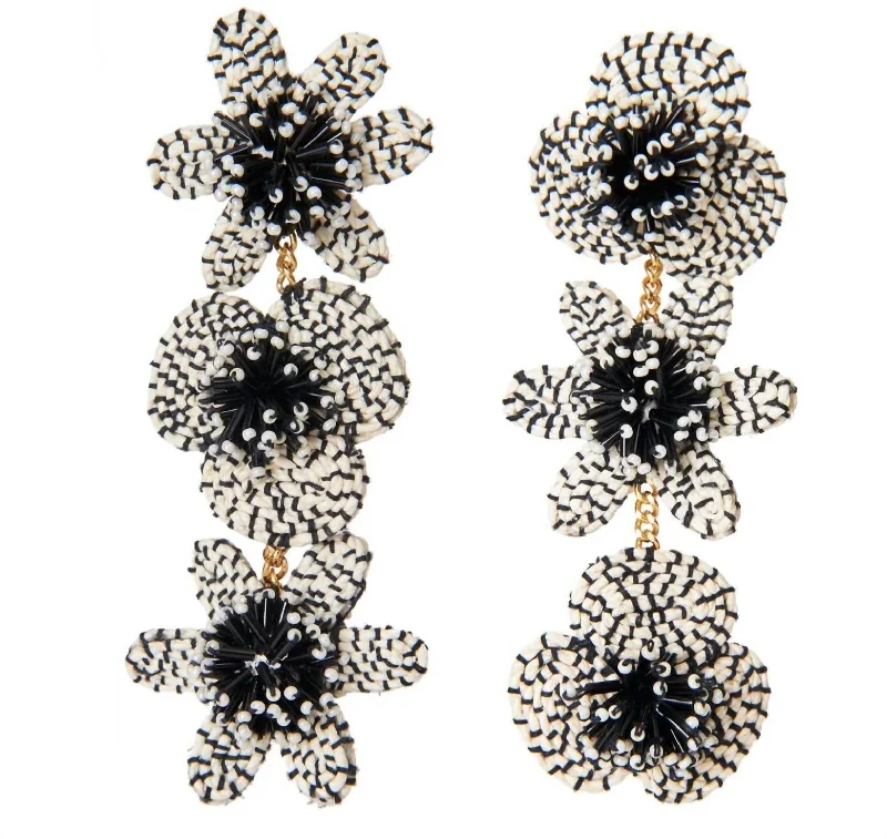 Charlie Earrings In Black/white