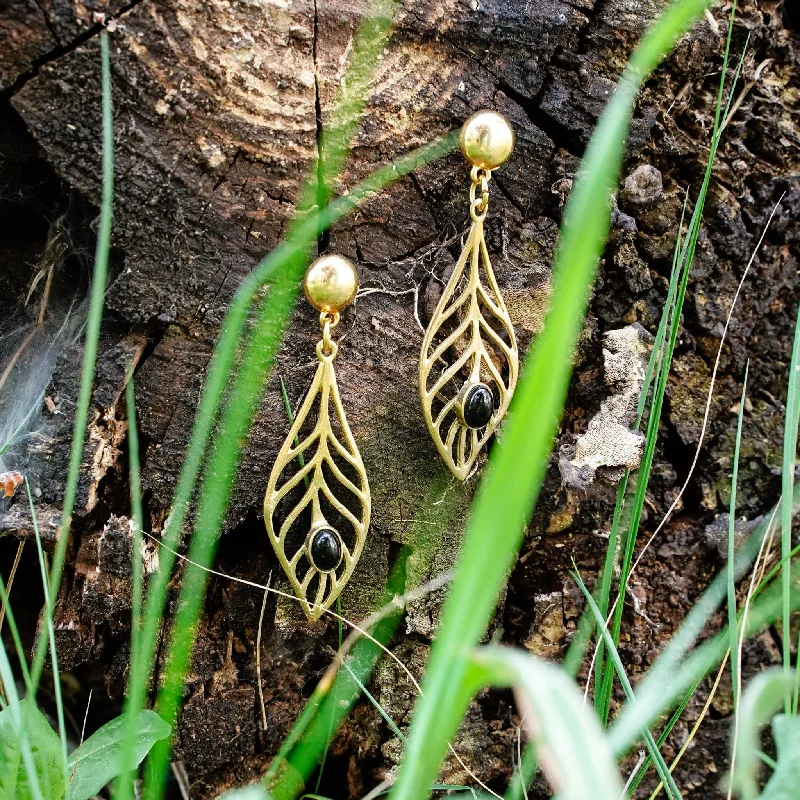 Onyx Forest Earrings