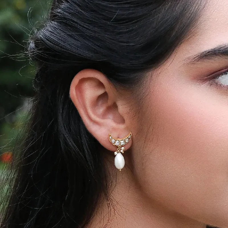 Silver 92.5 Chand Drop Earring