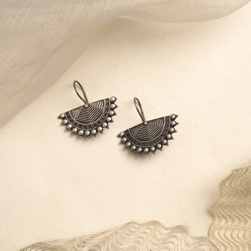 Teejh Aiyra Silver Oxidised Earrings