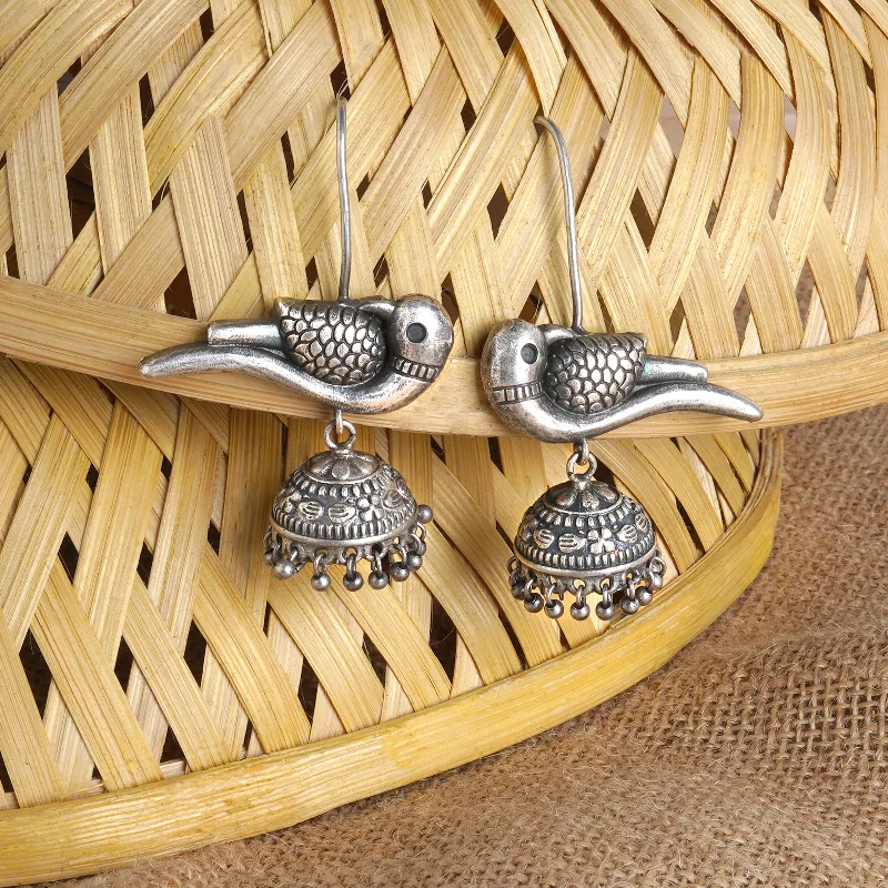 Teejh Gatrikaa Silver Oxidised Earrings