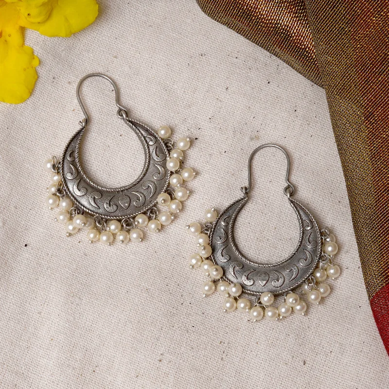 Teejh Vibha Silver Oxidised Earrings