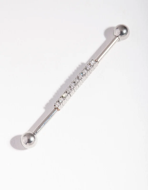 Rhodium Cubic Zirconia Industrial Bar