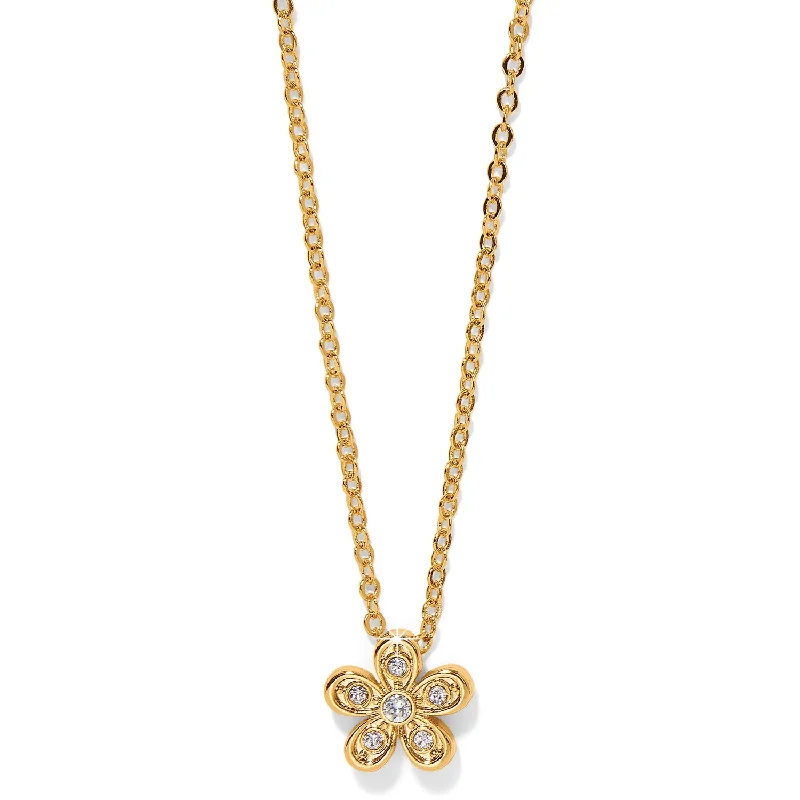 Enchanting Flower Necklace - Gold