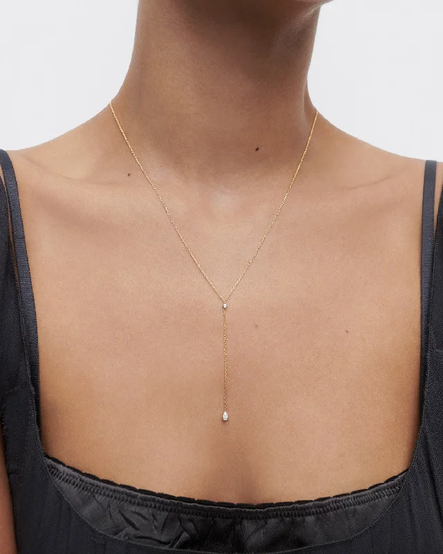 GRID Diamonds and Gold Lagoon Necklace