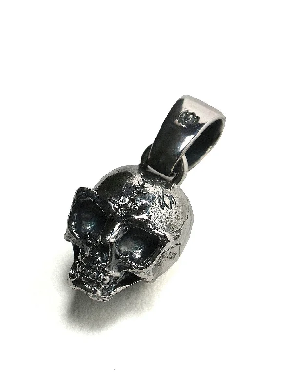 SILVER 950 ALIENSKULL PENDANT TOP