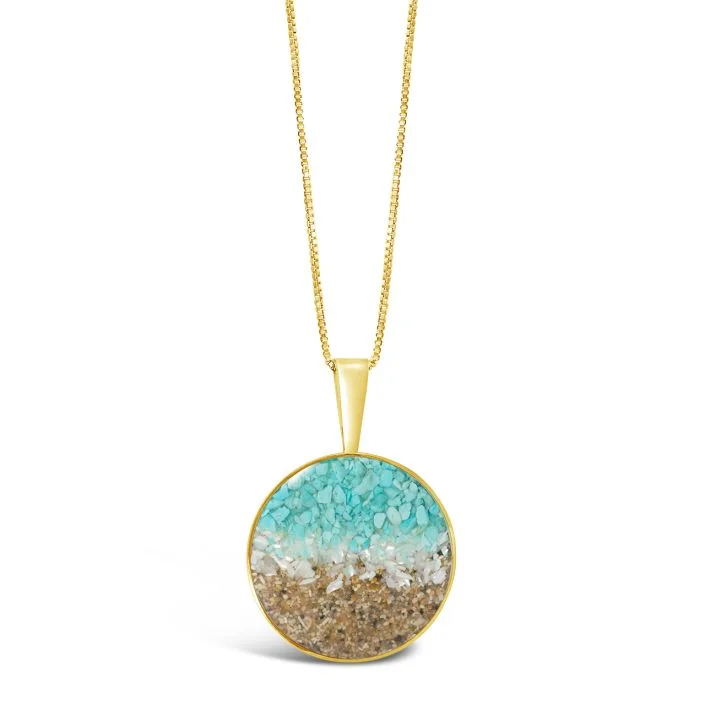 Marina Necklace Gold - Ocean Gradient