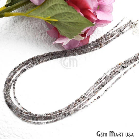 Multi Rutile Bead Chain, Silver Plated Jewelry Making Necklace Chain