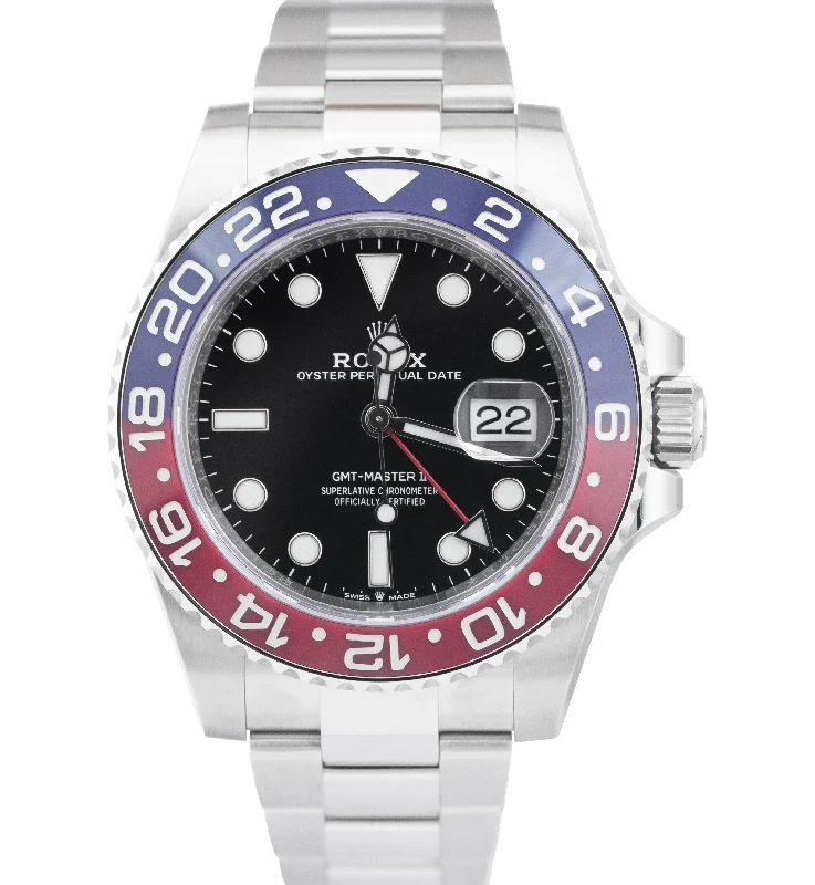 NEW STICKERED Rolex GMT-Master II Ceramic PEPSI OYSTER 40mm 126710 BLRO B+P