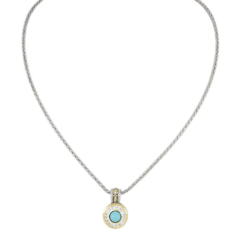 Perola Turquoise PavE Necklace