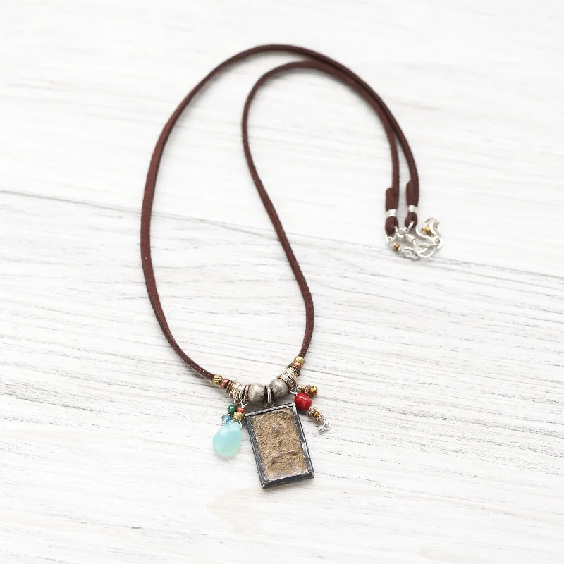 Thai Buddha Protection Amulet Necklace