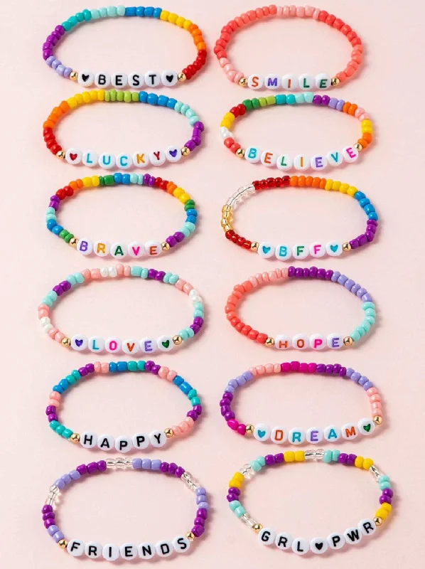 Colorful Word Bracelet