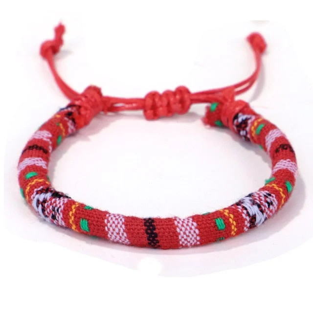 Thread Rope Bracelet | Woven Bracelet | Friendship Bracelet | Colorful Handmade Thread Bracelet | Unisex Bracelet | Ethnic Thread Bracelet