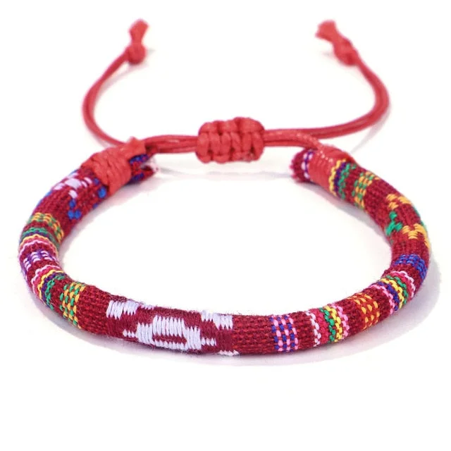 Thread Rope Bracelet | Woven Bracelet | Friendship Bracelet | Colorful Handmade Thread Bracelet | Unisex Bracelet | Ethnic Thread Bracelet