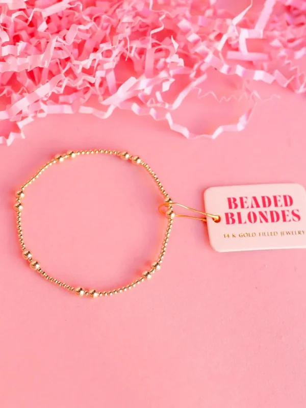 Extended Bethani Gold Beaded Bracelet