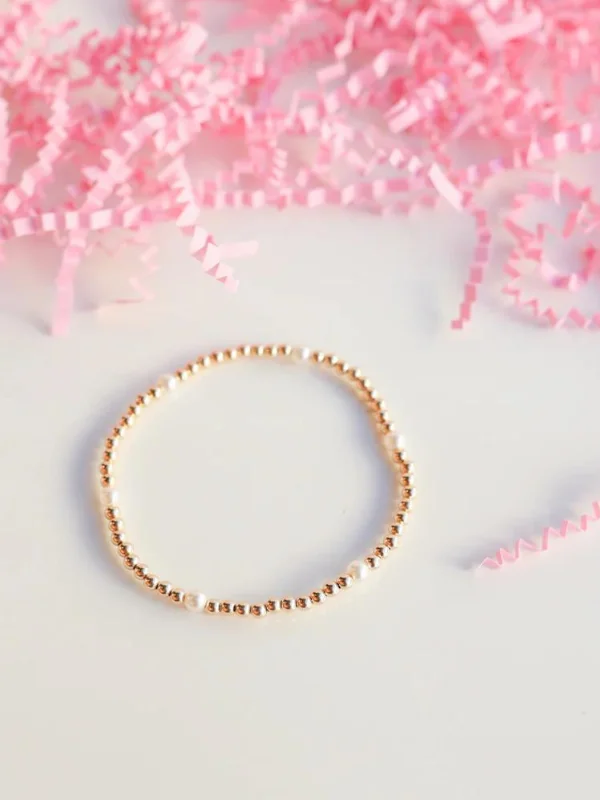 Extended Madi Gold Beaded Bracelet