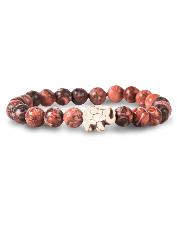 Fahlo Elephant Bracelet in Desert Stone