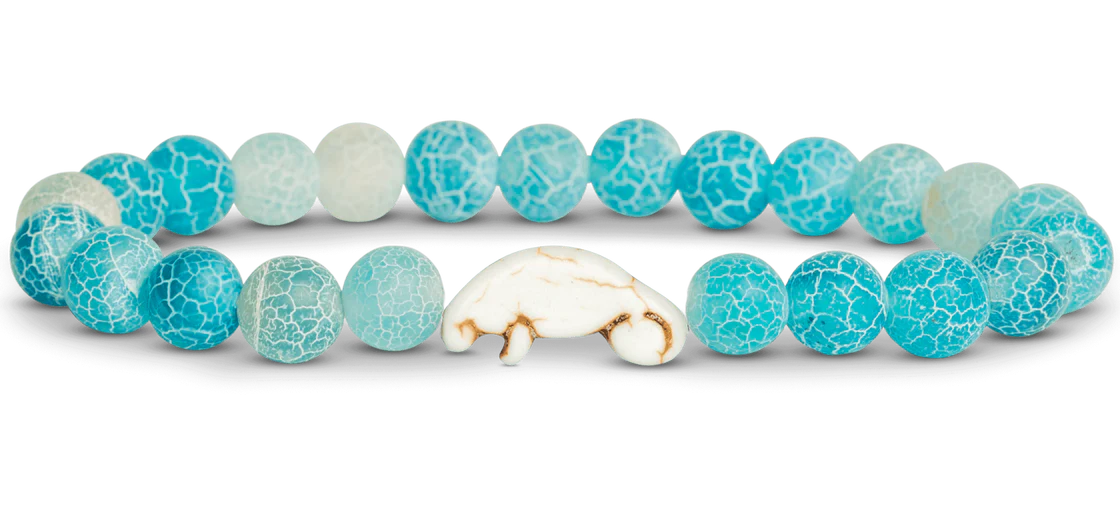 Fahlo Manatee Bracelet in Aqua Blue